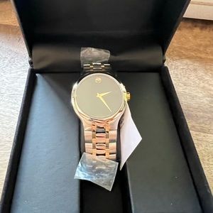 NWT Movado Classic Two Tone Watch
